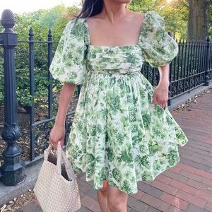 Abercrombie Emerson Puff Mini Dress